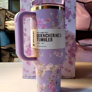 Stanley Purple Floral Tumbler